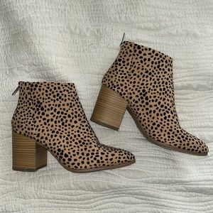 Animal Print Booties